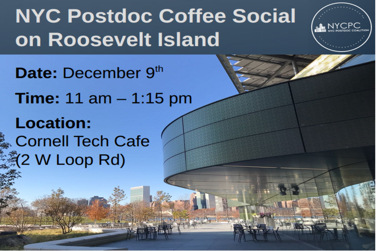 NYC Postdoc Coffee Social | Columbia University | Postdoctoral Society